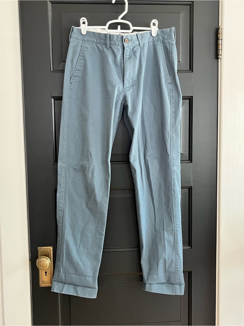 J. Crew Blue Straight-Leg Chino Pants